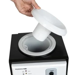 Vattenkylare & vattendispenser - Toppmatad bordsmodell - 19 L (5 gal) - Varmt & kallt vatten - 110V - Rostfritt stål & PP - Svart