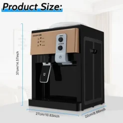 Vattenkylare/Vattendispenser - Bordsmodell - 5 Gallon (18,9 L) - Varm & Kall 8–90 °C - Plast - Champagne