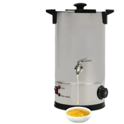 Vaxsmältare, justerbar temperatur, stor kapacitet,Silver