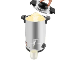 Vaxsmältare, 8L kapacitet, 1800W effekt, elektrisk uppvärmning, temperaturintervall 30°C-110°C, hållbart rostfritt stål