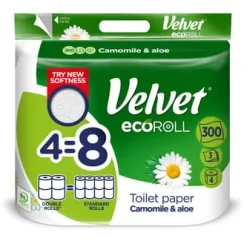 Velvet EcoRoll Kamomill och Aloe a'4 toalettpapper