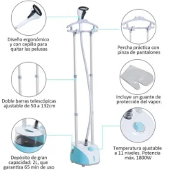 Vertikalt strykssystem, 30 g/min ångutsläpp, 2 L vattentank