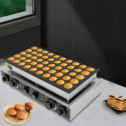 Våffeljärn - Våffelmaskin - Professionell - 50 hål - Nonstick-beläggning - 110/220 V - Elektrisk