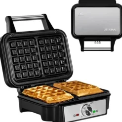 Våffeljärn - ZEEGMA - Gofree Chef - 1200 W - Non-stick beläggning - 2 våfflor