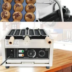 Våffeljärn, Effekt 1500W, Spänning 220V, Justerbar Temperatur 50-300°C, Bakplåtens Storlek 30,5 x 29 cm, Timerintervall 1-5 minuter