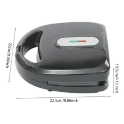 Våffeljärn, 750W effekt, 6-i-1 mångsidighet,svart