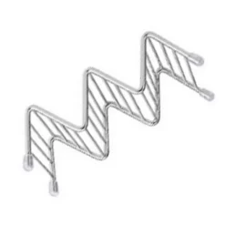 V-formad tacohållare i rostfritt stål för majs- och vårrullar - 2-3 galler - 6,3x13,5x4,5 cm