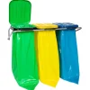 Vägghängd hållare för sopsortering, 3 färger - 120L påsar