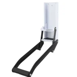 Väggmonterad burkkross stark metall, mjukt handtag halkfri matta Lättkrossande burkkross för plåtbjörn, burk vit