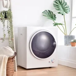 Väggmonterad torktumlare 2,5 kg, 200 min timer, dubbel filter, PTC-keramik, rostfritt, 65°C