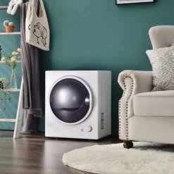 Väggmonterad torktumlare 2,5 kg, 200 min timer, dubbel filter, PTC-keramik, rostfritt, 65°C