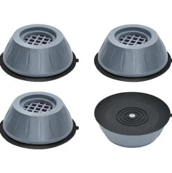 Vibrationsdämpande fötter till tvättmaskin/torktumlare Grå 4-pack