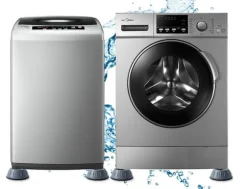 Vibrationsdämpande fötter till tvättmaskin/torktumlare Grå 4-pack