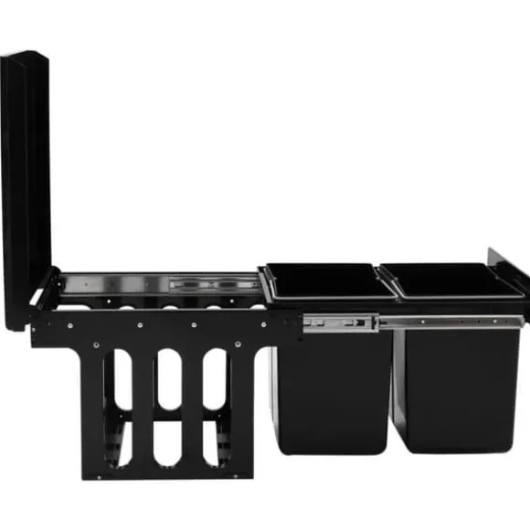 vidaXL Avtagbar kökskärl Soft Close 36 L