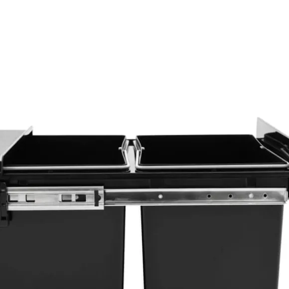 vidaXL Avtagbar kökskärl Soft Close 36 L