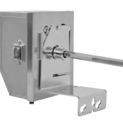 vidaXL BBQ-grillspett med professionell motor stål 900 mm - Grillugnar & ugnar med roterande stekspett