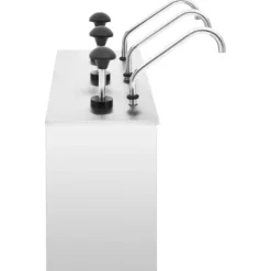 vidaXL Dressingbehållare rostfritt stål 3 x 3,5 L - Såsbehållare