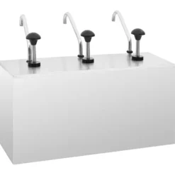 vidaXL Dressingbehållare rostfritt stål 3 x 3,5 L - Såsbehållare