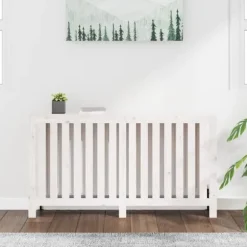 vidaXL Elementskydd vit 153x19x84 cm massiv furu - Tillbehör till värmeelement