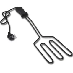 vidaXL Elgrill 1500W, Rostfritt Stål med Isolerat Svart Handtag, BBQ Tändare, Stor Yta 41179