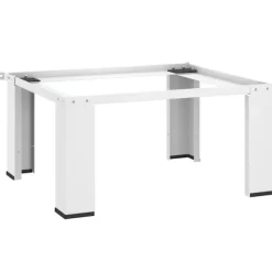 vidaXL Förhöjningssockel för tvättmaskin vit