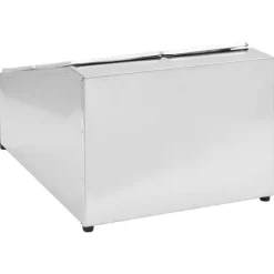 vidaXL Gastronormbehållare med 4 GN 1/6 kantin rostfritt stål - Hållare för köksgeråd