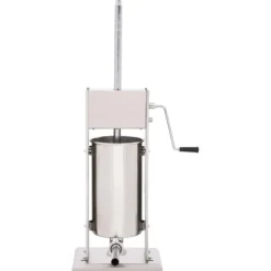 vidaXL Manuell korvstoppare 15 L rostfritt stål