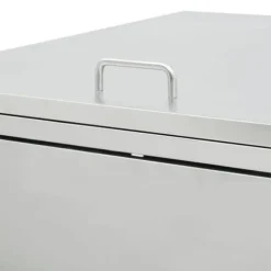 vidaXL Skjul till fyra sopkärl 240 L rostfritt stål - Ställningar till sopkärl