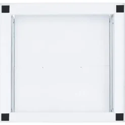 vidaXL Sockel för tvättmaskin med utdragbar hylla vit