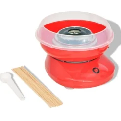 vidaXL Sockervaddsmaskin 480 W röd - Sockervaddsmaskiner