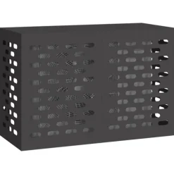 vidaXL Svart Metall 90 x 40 x 60 cm Airconditioner Täckning