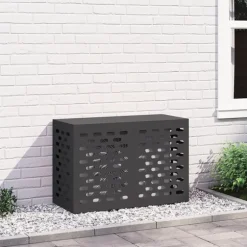 vidaXL Svart Metall 90 x 40 x 60 cm Airconditioner Täckning