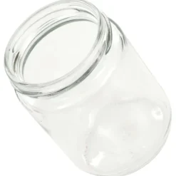 vidaXL Syltburkar i glas med vita och röda lock 48 st 230 ml - Honungsburkar