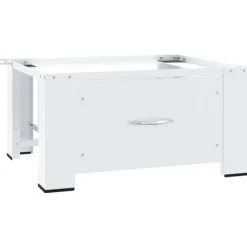 vidaXL vaskemaskinepiedestal med skuffe hvid