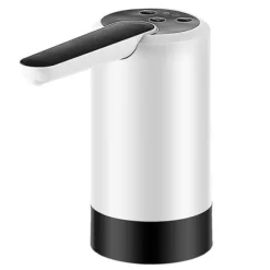 Vikbar elektrisk vattenflaska Pump Vattenflaska dispenser för hemkontor Camping 075 Vit 3-knappar Kvantitativ