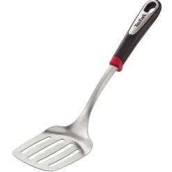 Vinklad spatel - TEFAL - Ingenio - Rostfritt stål - Plasthandtag - Svart och röd