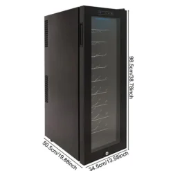 Vinkyl, 20 flaskors kapacitet, modern design,30 flaskor med lås