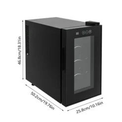 Vinkyl, Intelligent Temperaturkontroll, LED-display,svart