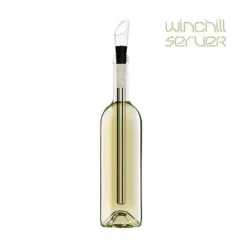 Vinkylare - vinflaskkylare och luftare i rostfritt stål