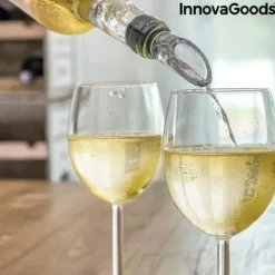 Vinkylare med luftare - InnovaGoods - Rostfritt stål - ABS - Elegant design