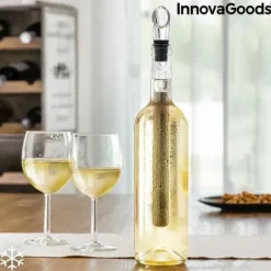 Vinkylare med luftare - InnovaGoods - Rostfritt stål - ABS - Elegant design