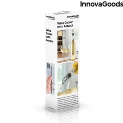 Vinkylare med luftare - InnovaGoods - Rostfritt stål - ABS - Elegant design