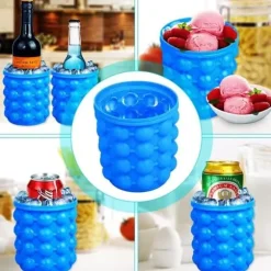 Vinkylare, stor 2 i 1 silikonishink med lock, spara utrymme, verktyg för kök, redskap