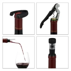 Vinsluftsättarset, 40,5x18,5x18,5 cm, Svart