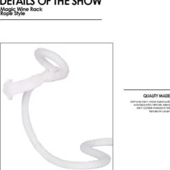 Vinställ - Kreativt repflaskställ Smidesjärn Magiskt järn Vinhylla Köksbordsdekorationshållare B448