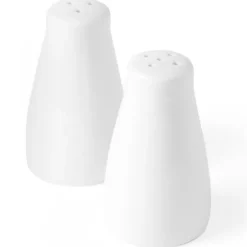 Vit porslins salt- och pepparshaker-set - Hendi 786413