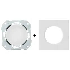 Vit skjutreglage DOM med enkel vit platta – Enkelhet och perfekt integration