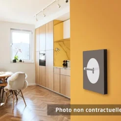 Vit skjutreglage DOM med enkel vit platta – Enkelhet och perfekt integration