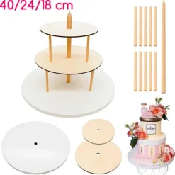 3-vånings tårtfat 40/24/18 cm Brand4Cake