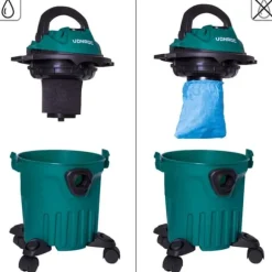 VONROC Möbelrengörare 1000W – inklusive sprayflaska, mattmunstycke och många andra tillbehör